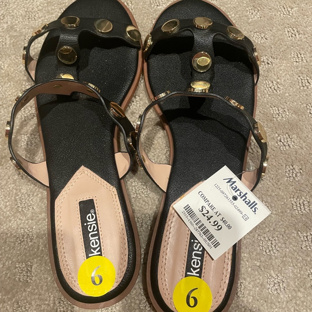 Kenzie black sandals